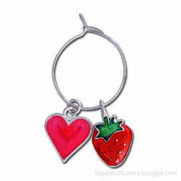 Wine Charm, Available in Various Shapes and Sizes, Customized Designs are Accepted